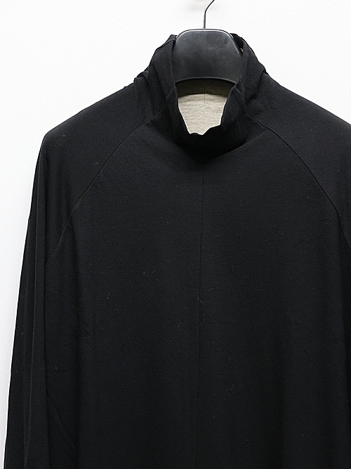 �㴰���nude:masahiko maruyama ���̡���:�ޥ��ҥ��ޥ���/40/- Cotton/Wool Jersey HIGH NECK T SHIRT/Black-Beige