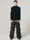 �㴰���nude:masahiko maruyama ���̡���:�ޥ��ҥ��ޥ���/40/- Cotton/Wool Jersey HIGH NECK T SHIRT/Black-Beige