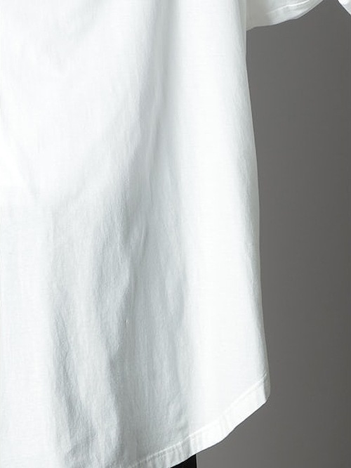 Ground Y�����饦��ɥ磻/30/- COTTON JERSEY HEM JUMBO LONG SLEEVED T/WHITE