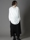 Ground Y�����饦��ɥ磻/30/- COTTON JERSEY HEM JUMBO LONG SLEEVED T/WHITE