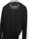 JULIUSꥦ/ COTTON/SILK JERSEY CUT & SEWN2/BLACK