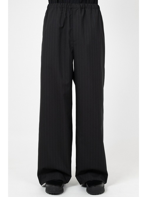 �㴰���LAD MUSICIAN����å� �ߥ塼�������/T/W POPLIN PINSTRIPE STRAIGHT PT/BLACK