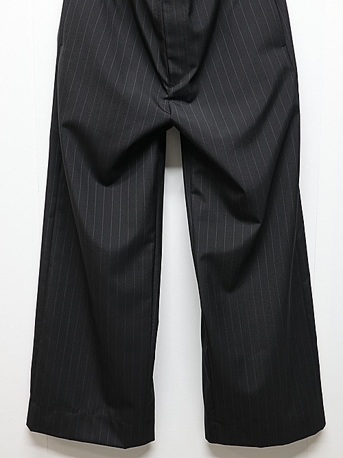 �㴰���LAD MUSICIAN����å� �ߥ塼�������/T/W POPLIN PINSTRIPE STRAIGHT PT/BLACK