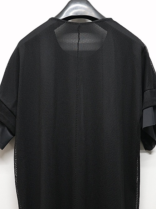 (ͽ���ʡ�7��8������ͽ��/kiryuyrik������奦����奦/Mesh Crew Neck Layered-T/Black