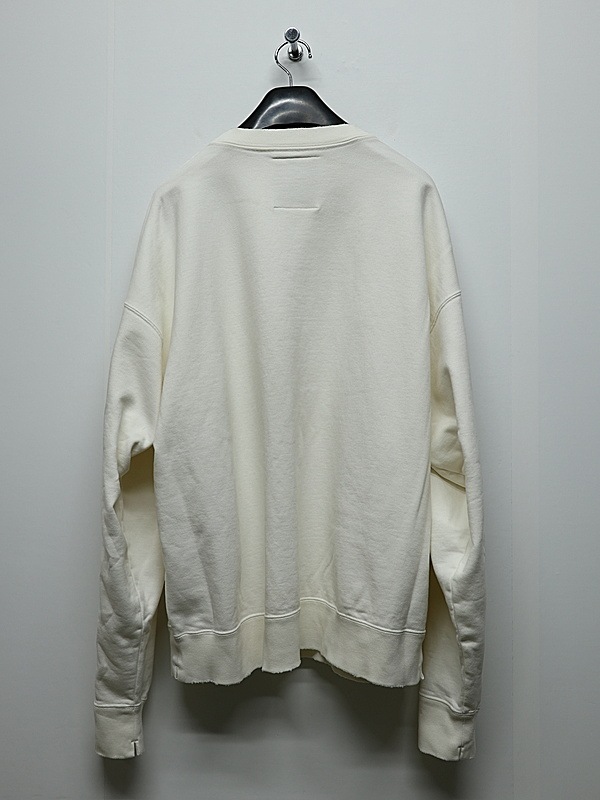 Maison MIHARA YASUHIRO���᥾�� �ߥϥ�䥹�ҥ�/French Terry DON'T TAG ME. SWEAT PO/WHITE