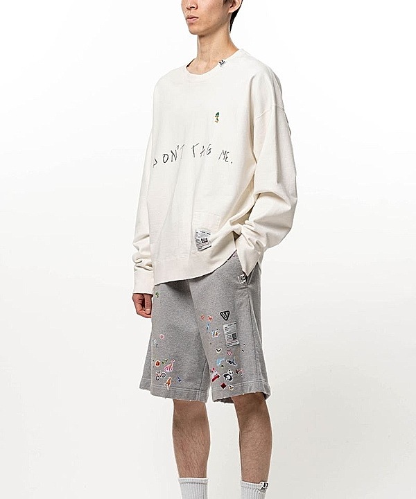 Maison MIHARA YASUHIRO���᥾�� �ߥϥ�䥹�ҥ�/French Terry DON'T TAG ME. SWEAT PO/WHITE