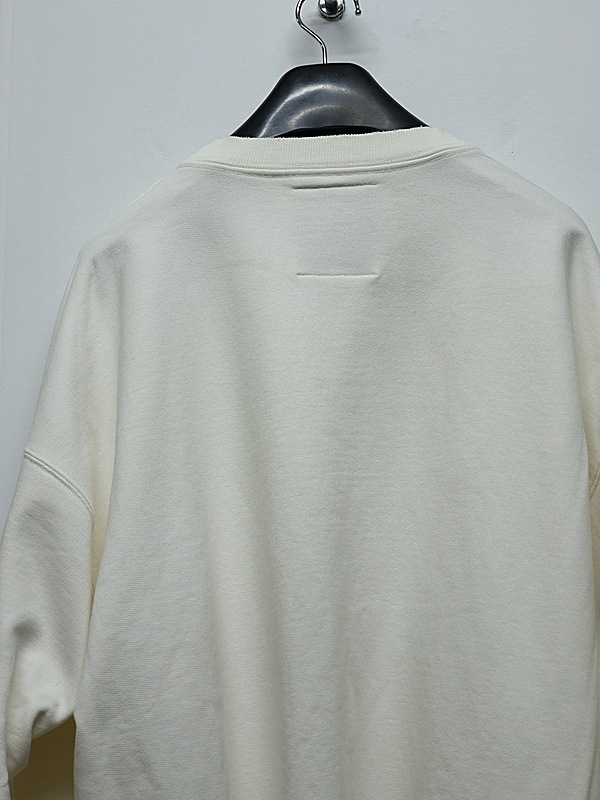 Maison MIHARA YASUHIRO���᥾�� �ߥϥ�䥹�ҥ�/French Terry DON'T TAG ME. SWEAT PO/WHITE