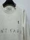 Maison MIHARA YASUHIRO���᥾�� �ߥϥ�䥹�ҥ�/French Terry DON'T TAG ME. SWEAT PO/WHITE