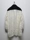 Ground Y�����饦��ɥ磻/PE TAFTA WH X BK STANDARD LONG SLEEVED SHIRT/WHITEBLACK