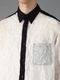 Ground Y�����饦��ɥ磻/PE TAFTA WH X BK STANDARD LONG SLEEVED SHIRT/WHITEBLACK