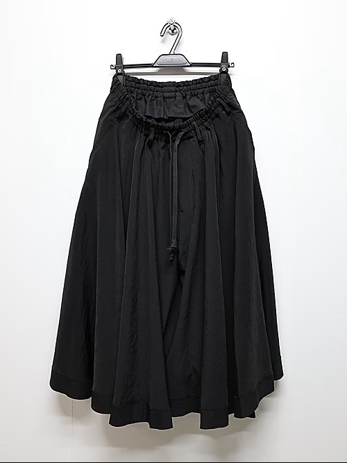 Ground Y�����饦��ɥ磻/TA/PE CREPE DE CHINE CULOTTE PANTS/BLACK