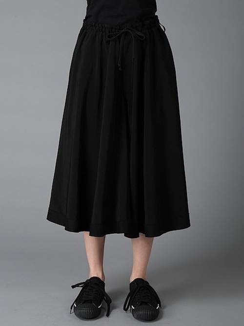 Ground Y�����饦��ɥ磻/TA/PE CREPE DE CHINE CULOTTE PANTS/BLACK