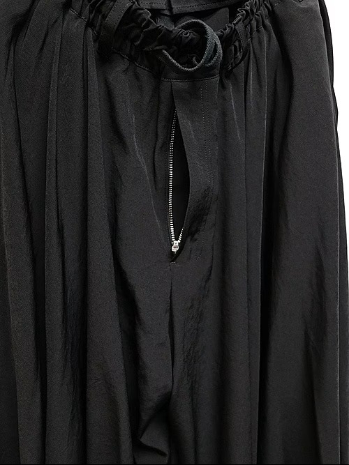 Ground Y�����饦��ɥ磻/TA/PE CREPE DE CHINE CULOTTE PANTS/BLACK