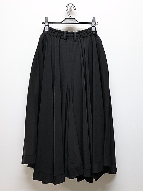 Ground Y�����饦��ɥ磻/TA/PE CREPE DE CHINE CULOTTE PANTS/BLACK