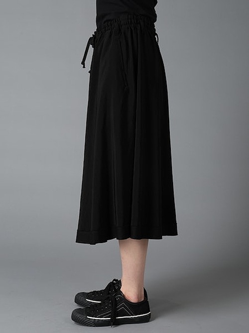 Ground Y�����饦��ɥ磻/TA/PE CREPE DE CHINE CULOTTE PANTS/BLACK