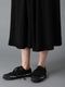 Ground Y�����饦��ɥ磻/TA/PE CREPE DE CHINE CULOTTE PANTS/BLACK