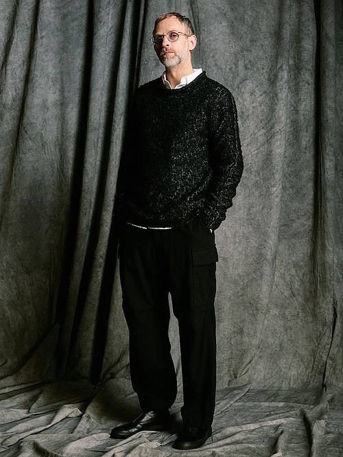 (ͽ���ʡ�10��11������ͽ��/wjk�����֥른��������/fancy yarn crew-neck knit/black