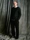 (ͽ���ʡ�10��11������ͽ��/wjk�����֥른��������/fancy yarn crew-neck knit/black