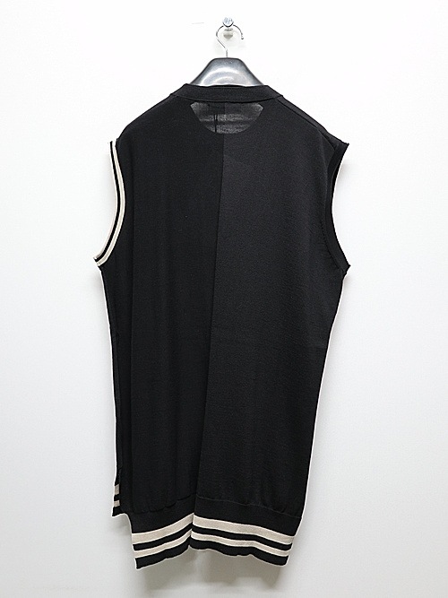 �㴰���nude:masahiko maruyama ���̡���:�ޥ��ҥ��ޥ���/16GG SLEEVELESS KNIT PULLOVER/Black-Beige