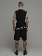�㴰���nude:masahiko maruyama ���̡���:�ޥ��ҥ��ޥ���/16GG SLEEVELESS KNIT PULLOVER/Black-Beige