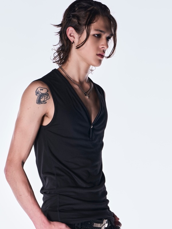 (ͽ���ʡ�8��9������ͽ��/kiryuyrik������奦����奦/BEATENJIKU Henry Tank Top/Black