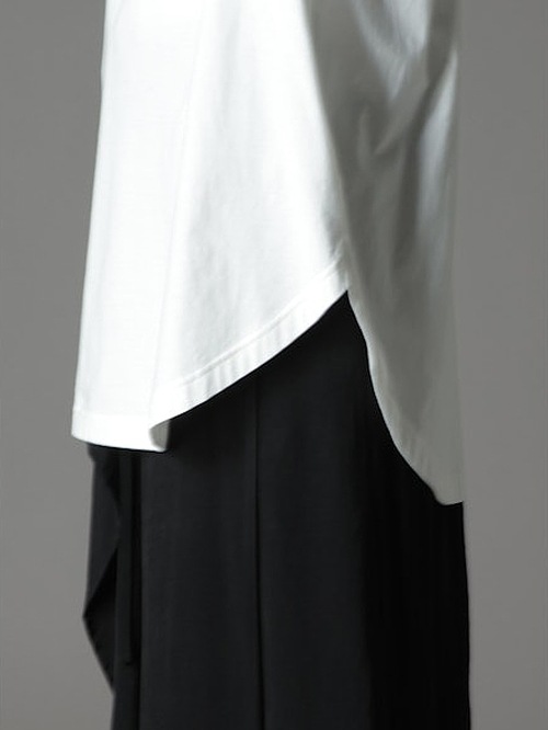 Ground Y�����饦��ɥ磻/30/- COTTON JERSEY HEM JUMBO LONG SLEEVED T/BLACK