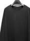 Ground Y�����饦��ɥ磻/30/- COTTON JERSEY HEM JUMBO LONG SLEEVED T/BLACK
