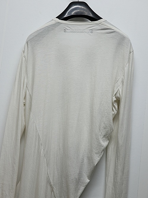 JULIUSꥦ/ COTTON/SILK JERSEY CUT & SEWN2/OFF WHITE