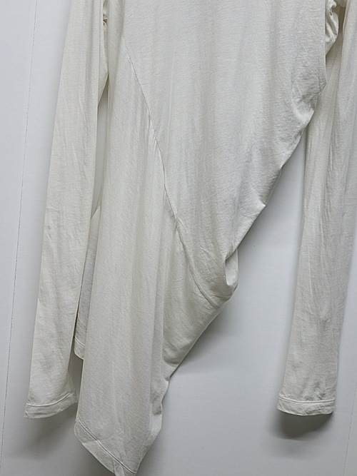 JULIUSꥦ/ COTTON/SILK JERSEY CUT & SEWN2/OFF WHITE