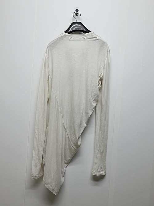 JULIUSꥦ/ COTTON/SILK JERSEY CUT & SEWN2/OFF WHITE