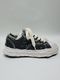 Maison MIHARA YASUHIRO��PETERSON23/original sole ripping and overdyeing canvas Low-Top sneaker/BLACK