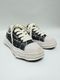 Maison MIHARA YASUHIRO��PETERSON23/original sole ripping and overdyeing canvas Low-Top sneaker/BLACK