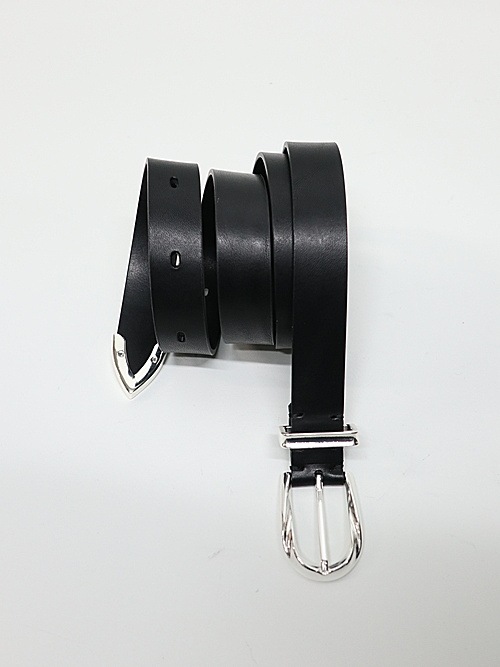 ATTACHMENT�������å�����/COW LEATHER WESTERN BELT/BLACK