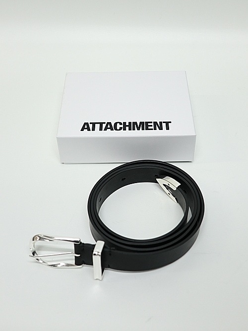 ATTACHMENT�������å�����/COW LEATHER WESTERN BELT/BLACK