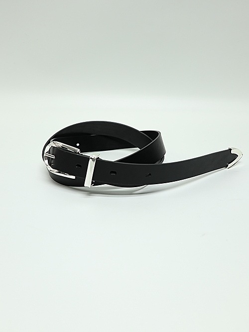 ATTACHMENT�������å�����/COW LEATHER WESTERN BELT/BLACK