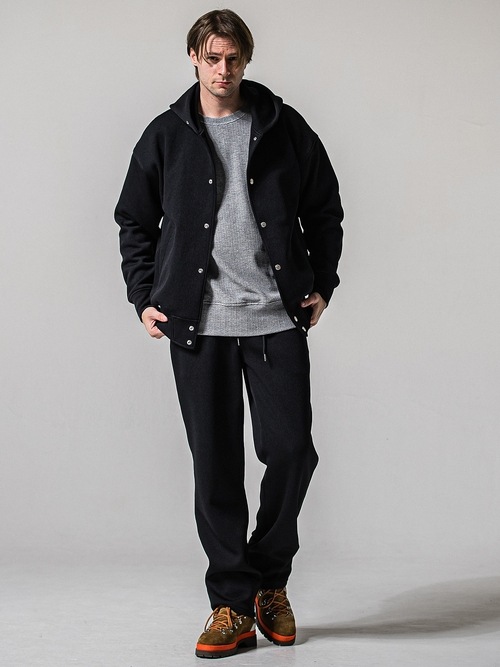 (ͽ���ʡ�1��2������ͽ��/39TH RESOUND CLOTHING���ꥵ����ɥ���������/SEMIWAIDE AZE WIDE TUCK PANTS/BLACK