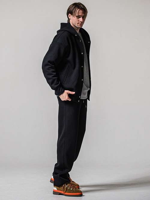 (ͽ���ʡ�1��2������ͽ��/39TH RESOUND CLOTHING���ꥵ����ɥ���������/SEMIWAIDE AZE WIDE TUCK PANTS/BLACK