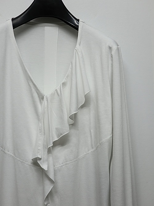 (ͽ���ʡ�3��4������ͽ��/kiryuyrik������奦����奦/BEATENJIKU W-Frill-V-Neck-T/White