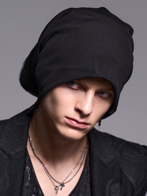 (ͽ���ʡ�7��8������ͽ��/kiryuyrik������奦����奦/Mesh Nack Cap/Black