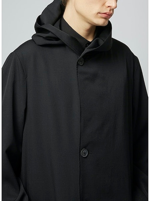 Yohji Yamamoto襦ޥ/RE GABARDINE O-4BS HOOD COAT/֥å.