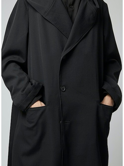 Yohji Yamamoto襦ޥ/RE GABARDINE O-4BS HOOD COAT/֥å.