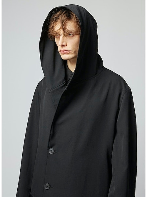 Yohji Yamamoto襦ޥ/RE GABARDINE O-4BS HOOD COAT/֥å.
