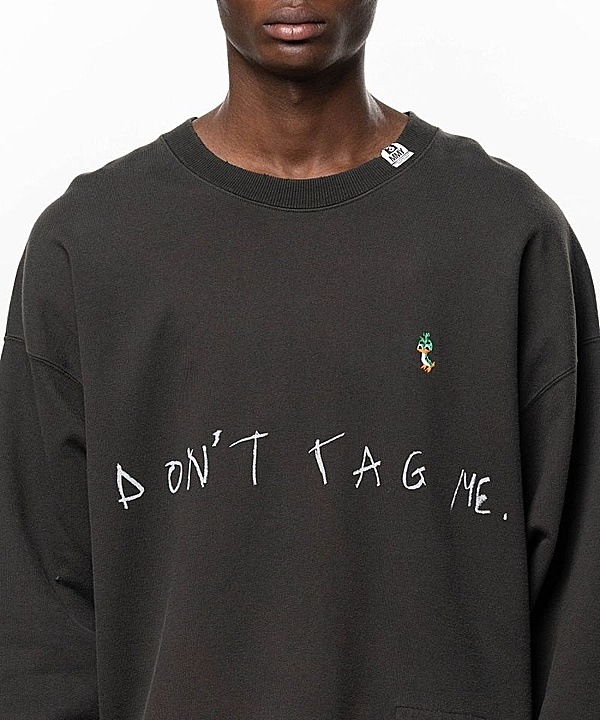 �㴰���Maison MIHARA YASUHIRO���᥾�� �ߥϥ�䥹�ҥ�/French Terry DON'T TAG ME. SWEAT PO/BLACK