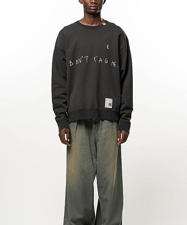 �㴰���Maison MIHARA YASUHIRO���᥾�� �ߥϥ�䥹�ҥ�/French Terry DON'T TAG ME. SWEAT PO/BLACK