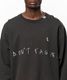 �㴰���Maison MIHARA YASUHIRO���᥾�� �ߥϥ�䥹�ҥ�/French Terry DON'T TAG ME. SWEAT PO/BLACK