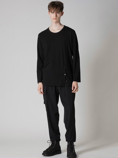 Yohji Yamamoto襦ޥ/30/-ƥŷ ճåȴݼĹµ/BLACK