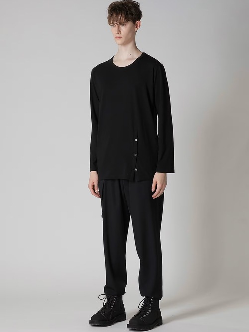 Yohji Yamamoto襦ޥ/30/-ƥŷ ճåȴݼĹµ/BLACK
