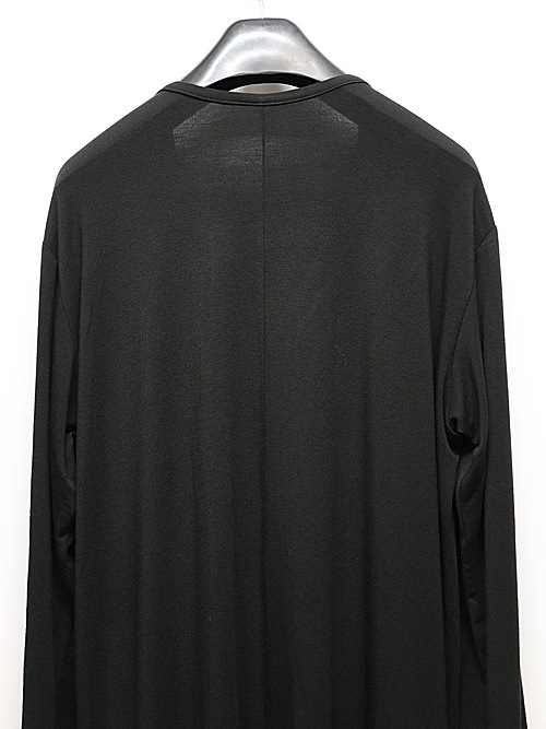 (ͽʡ121ͽ/kiryuyrik奦奦/Warm Jersey Henry Flare T-Shirt/Black