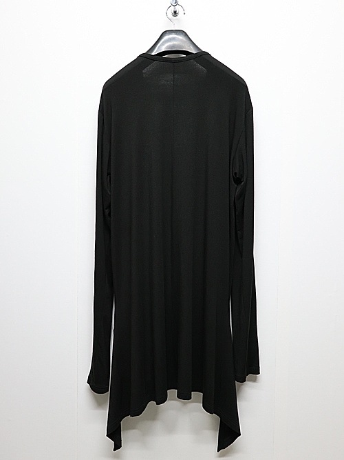 (ͽʡ121ͽ/kiryuyrik奦奦/Warm Jersey Henry Flare T-Shirt/Black
