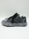 Maison MIHARA YASUHIRO��PETERSON23/original sole ripping and overdyeing canvas Low-Top sneaker/BLK/BLK